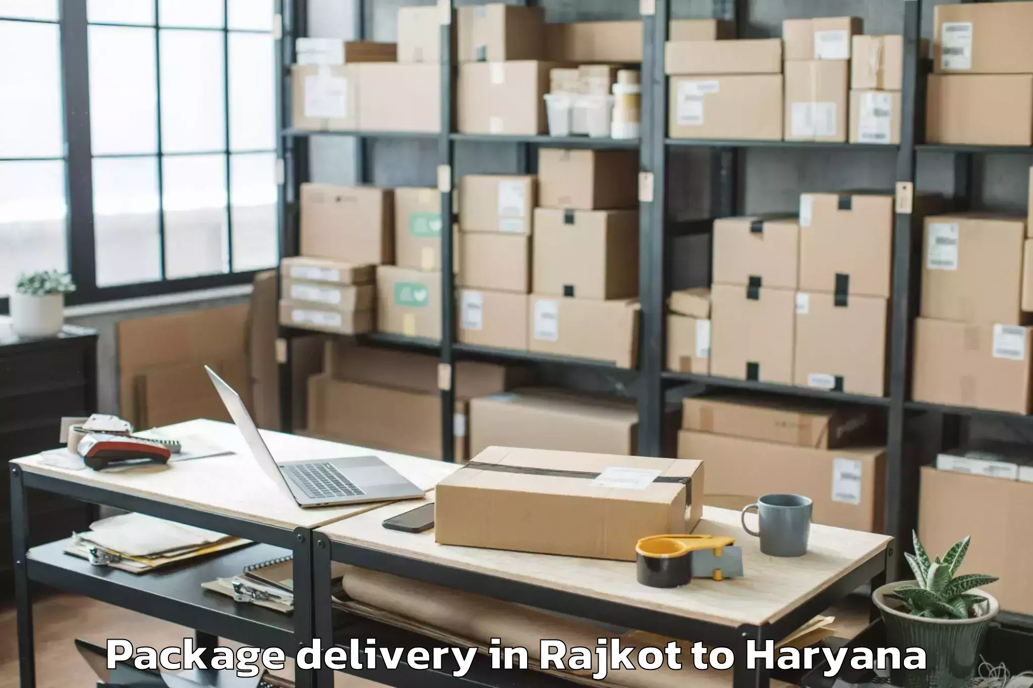 Professional Rajkot to Tdi Mall Sonipat Package Delivery